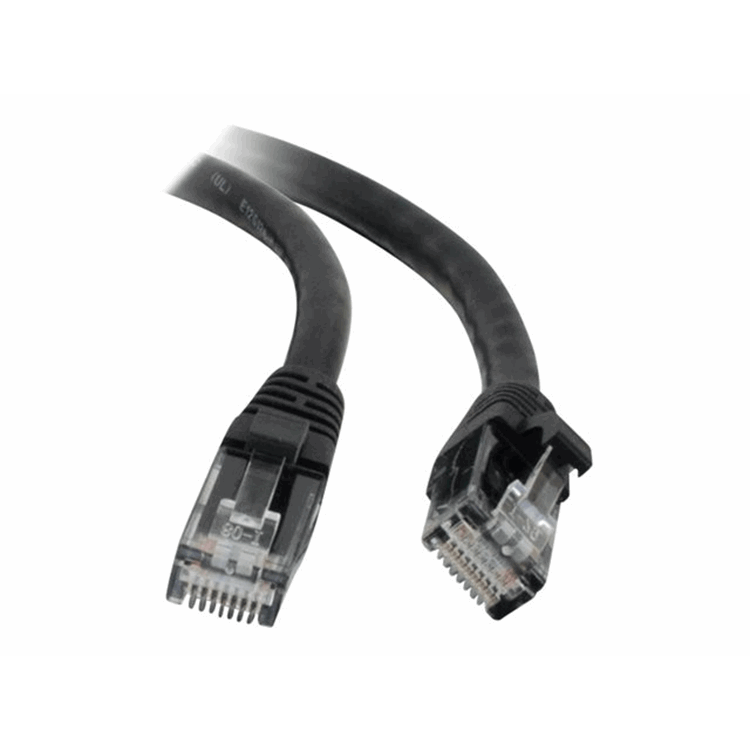 Cbl/0.5M Mld/Booted Black CAT5E PVC UTP Cbl/0.5M Mld/Booted Black CAT5E PVC UTP