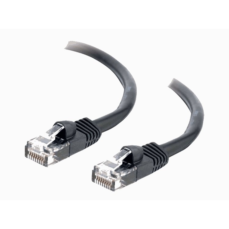 Cbl/2M Mlded/Btd Black CAT5E PVC UTP PA