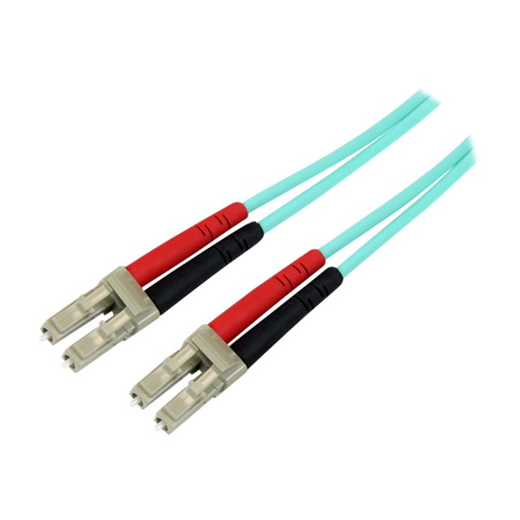 10m 10 Gb Aqua Fiber Patch Cable LC/LC