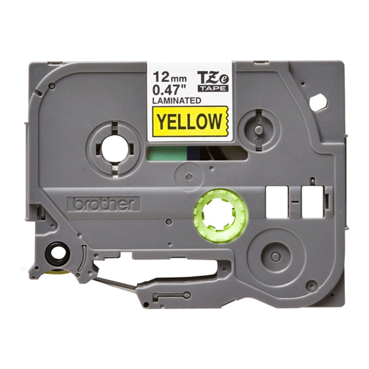 TZ-631 12mm - black on yellow - laminated (8m) TZ-631 12mm - black on yellow - laminated (8m)