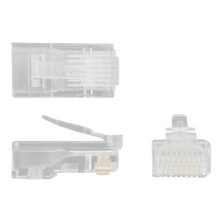Cat5e RJ45 modular plug connector braide