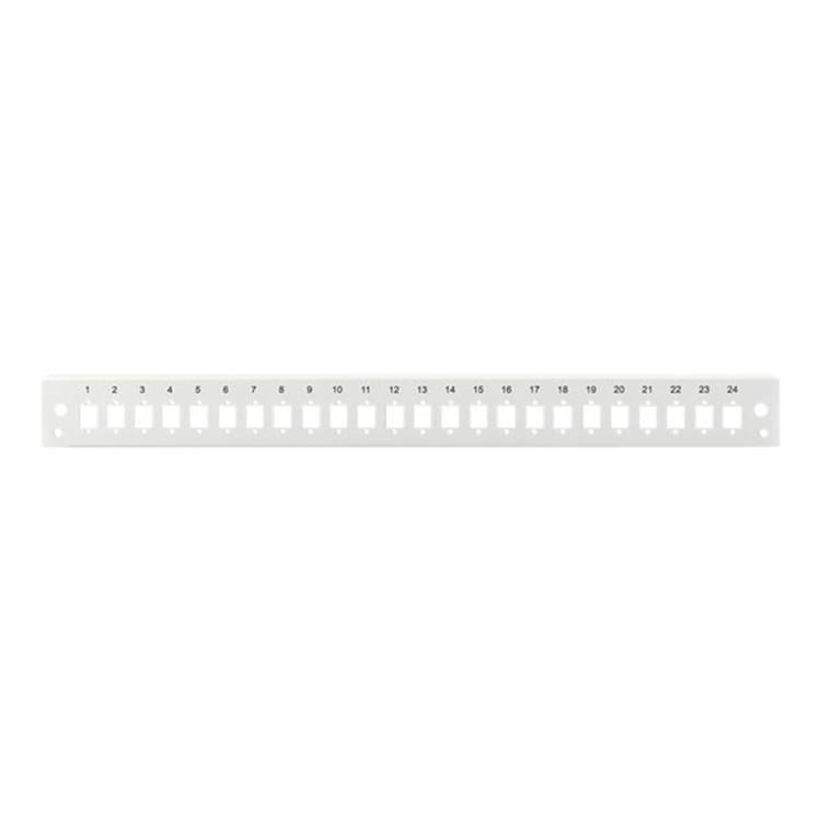 FO front panel, 1U, quick lock, 24x LC D