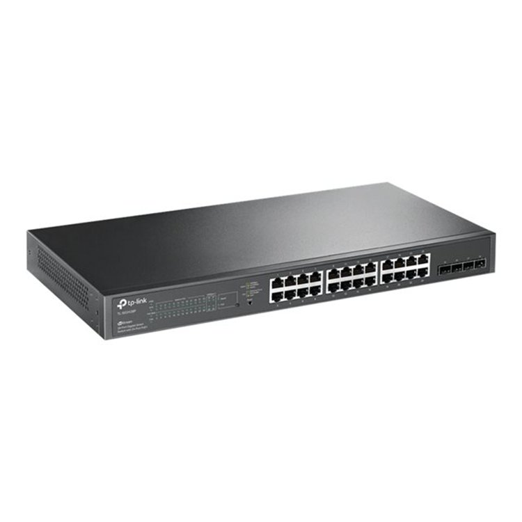 JetStream 28-Port Gigabit Smart Switch with 24-Port PoE+ JetStream 28-Port Gigabit Smart Switch with 24-Port PoE+