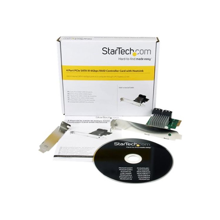 4-port PCI Express SATA III 6 Gbps RAID 4-port PCI Express SATA III 6 Gbps RAID