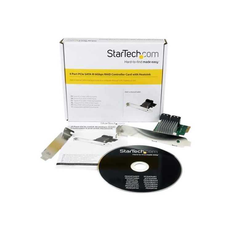 4-port PCI Express SATA III 6 Gbps RAID