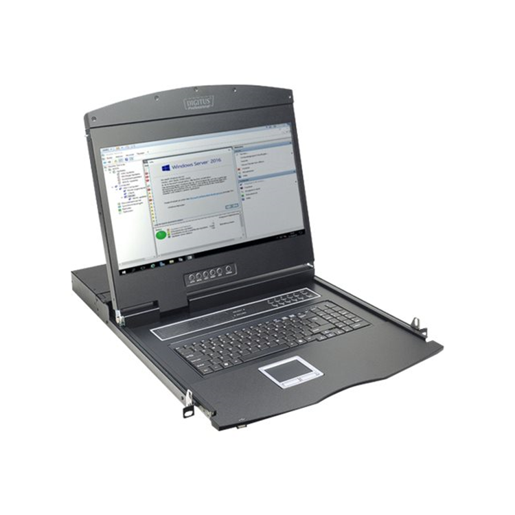 19IN CAT.5 TFT CONSOLE. 8-PORT UK KEYBOA