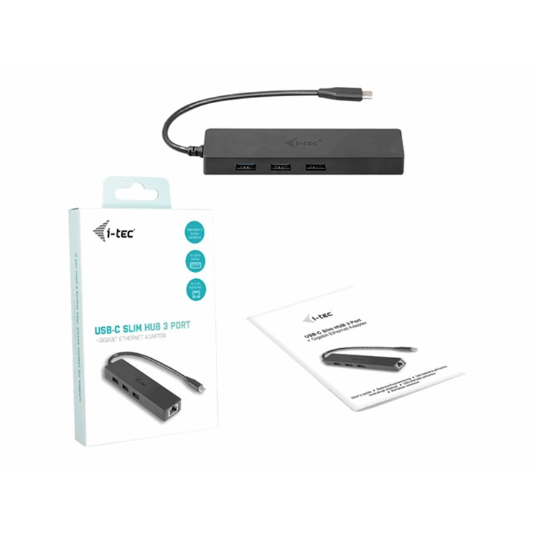 i-tec USB-C Slim HUB + GLAN