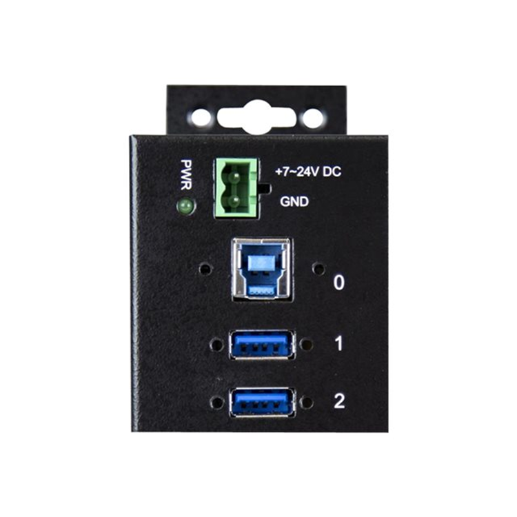 10 Port Industrial USB 3.0 Hub - Metal