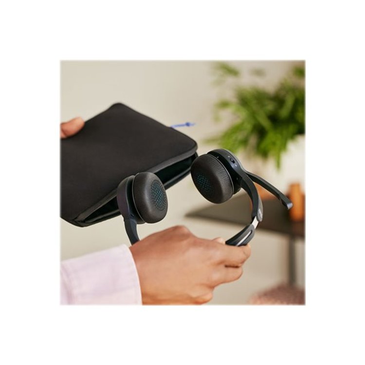 Headset722 WlessDual+StandCrbnBlack USBA