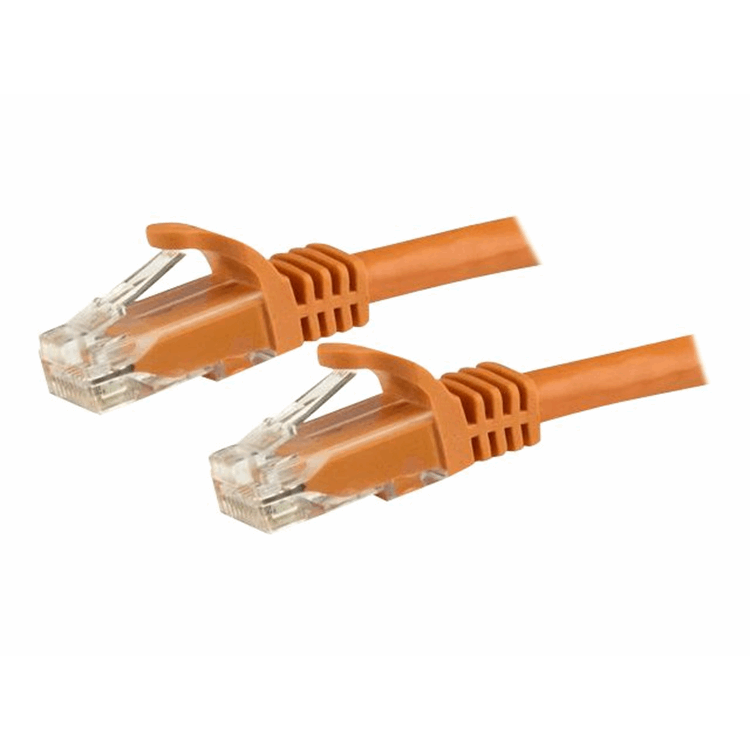 10m Orange Snagless UTP Cat6 Patch Cable