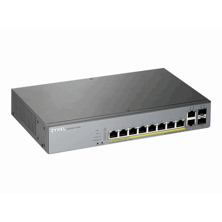 12 Port managed CCTV PoE Switch long ra