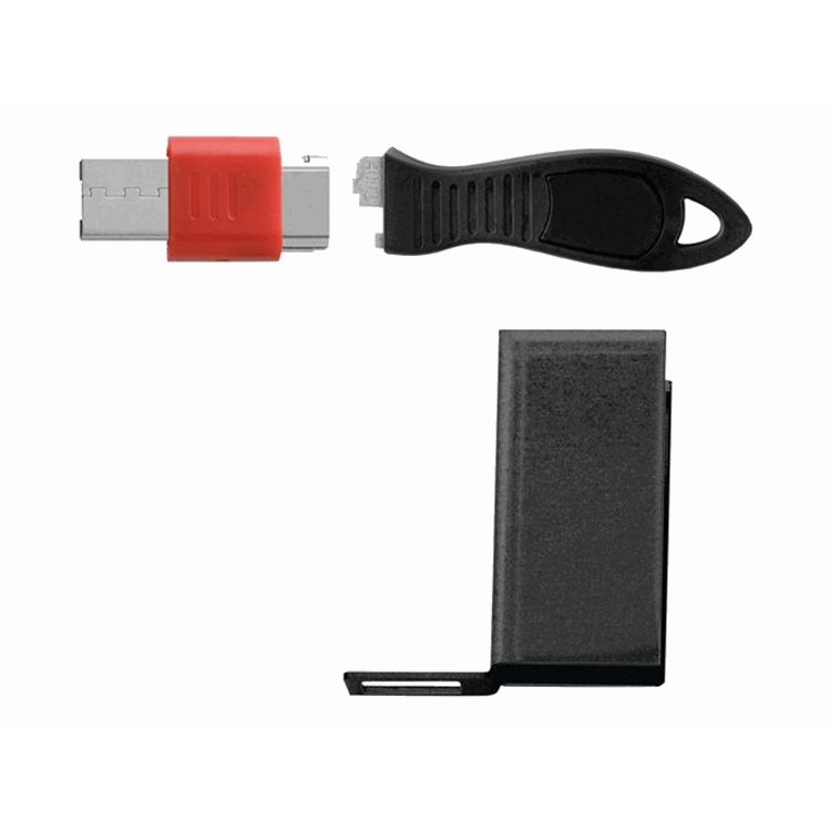 USB Port Lock /w Cable Guard Rectangular