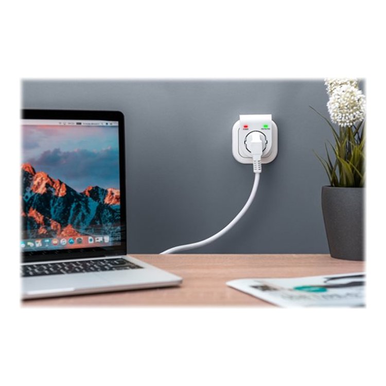 surge protector with power and protected