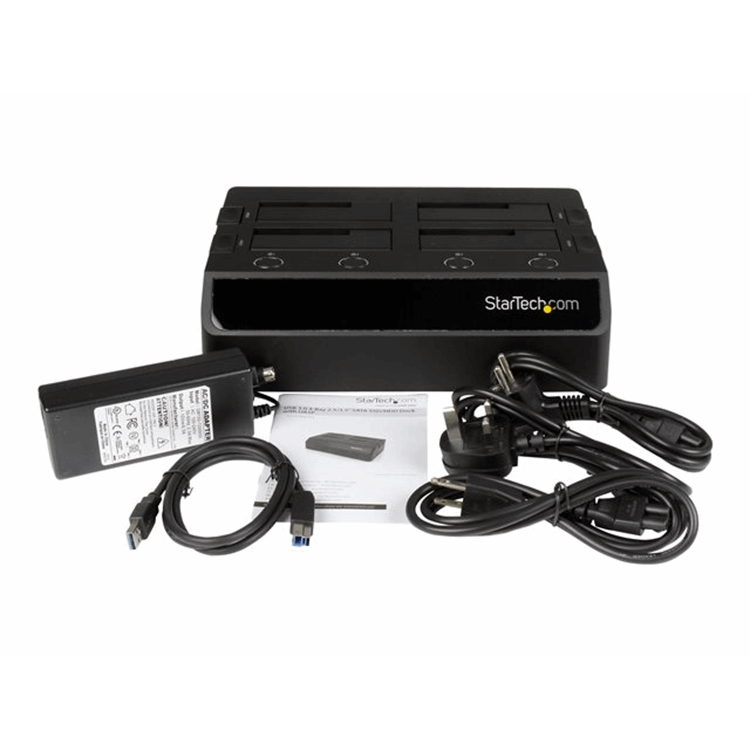 USB 3.0 to 4-Bay HDD Dock w/ UASP & Fans