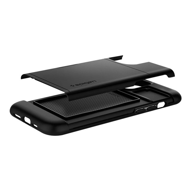 Spigen iPh 12(Pro) Slim Armor CS Bla