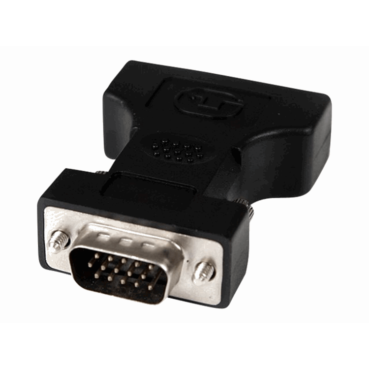 Black DVI to VGA Cable Adapter - F/M Black DVI to VGA Cable Adapter - F/M