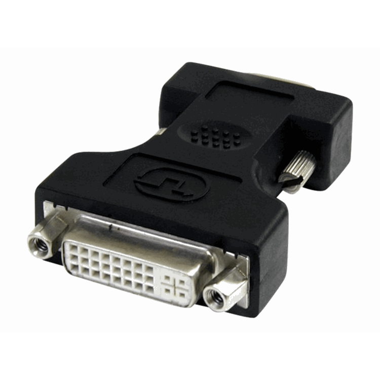 Black DVI to VGA Cable Adapter - F/M Black DVI to VGA Cable Adapter - F/M