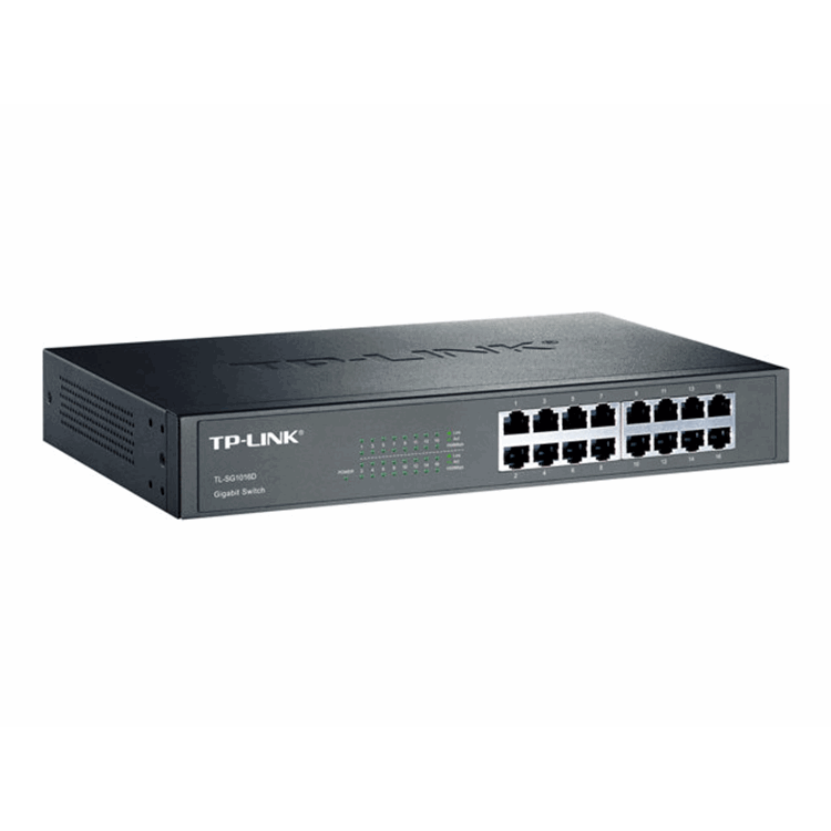 16-Port Gigab. ECO-Switch 19IN