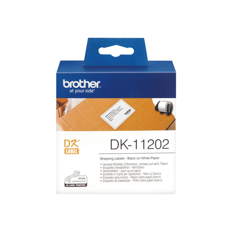 BROTHER DK11202 shipping-labels 300lab. BROTHER DK11202 shipping-labels 300lab.