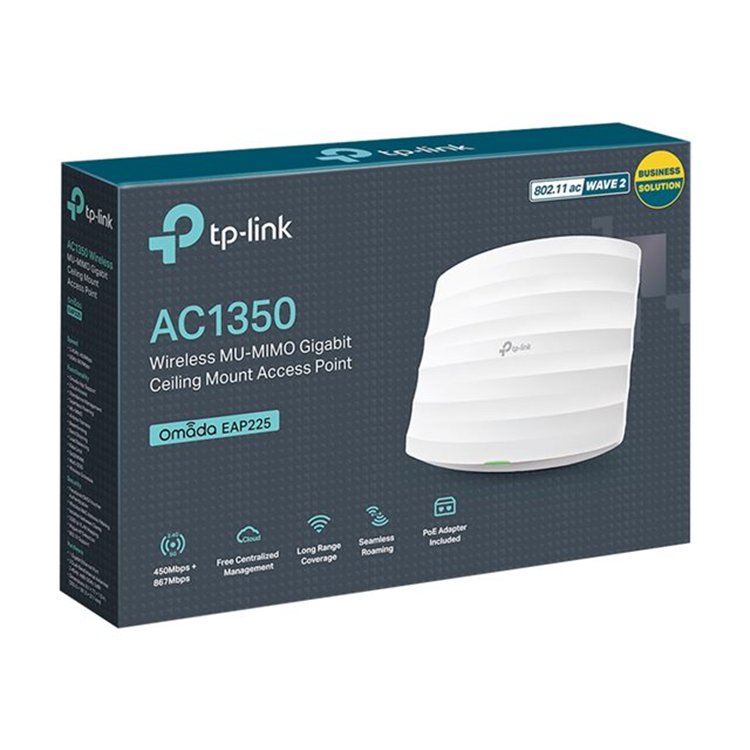 AC1350 Wireless Dual Band Gigabit Ceiling Mount Access Point Qualcomm 450Mbps at 2.4GHz + 867Mbps at AC1350 Wireless Dual Band Gigabit Ceiling Mount Access Point Qualcomm 450Mbps at 2.4GHz + 867Mbps at