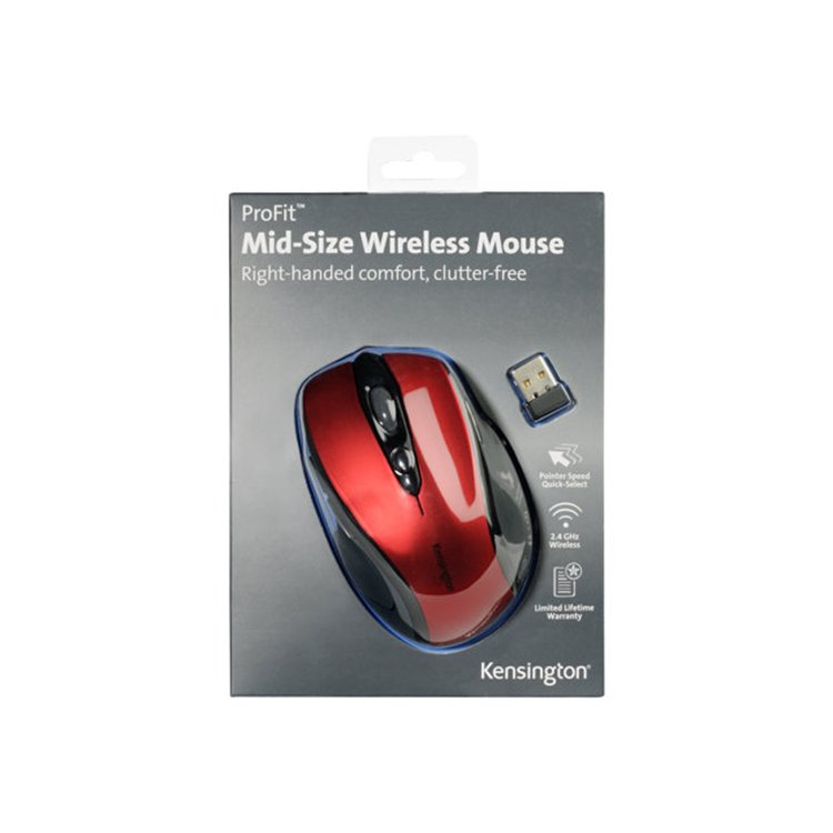 ProFitMid Wireless Ruby Red Mouse