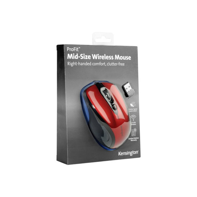 ProFitMid Wireless Ruby Red Mouse