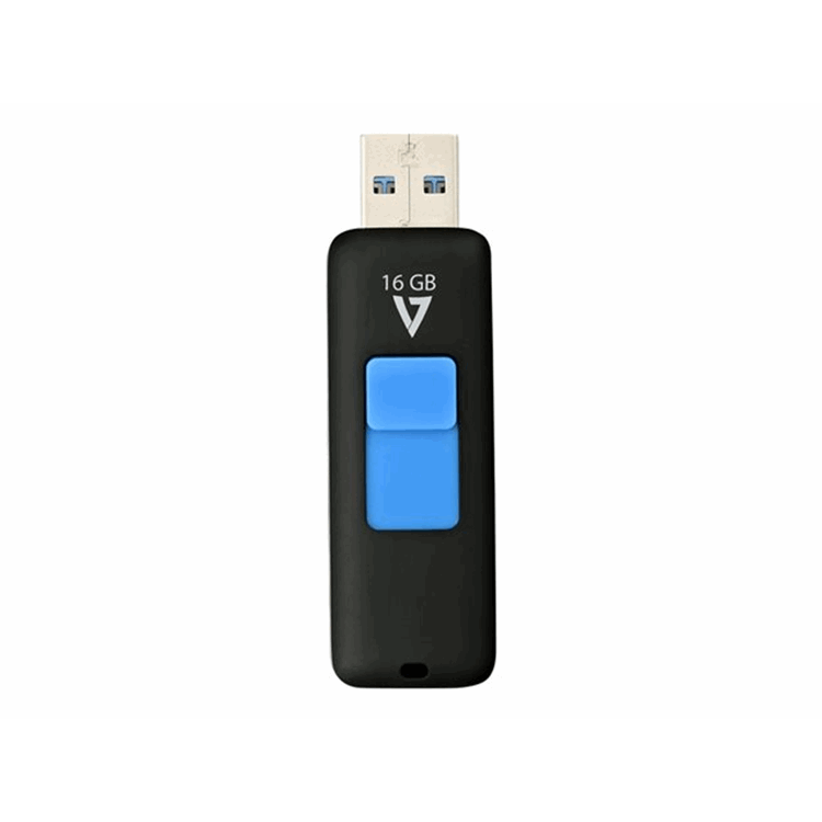 16GB FLASH DRIVE USB 3.0 BLK RETRACTABLE