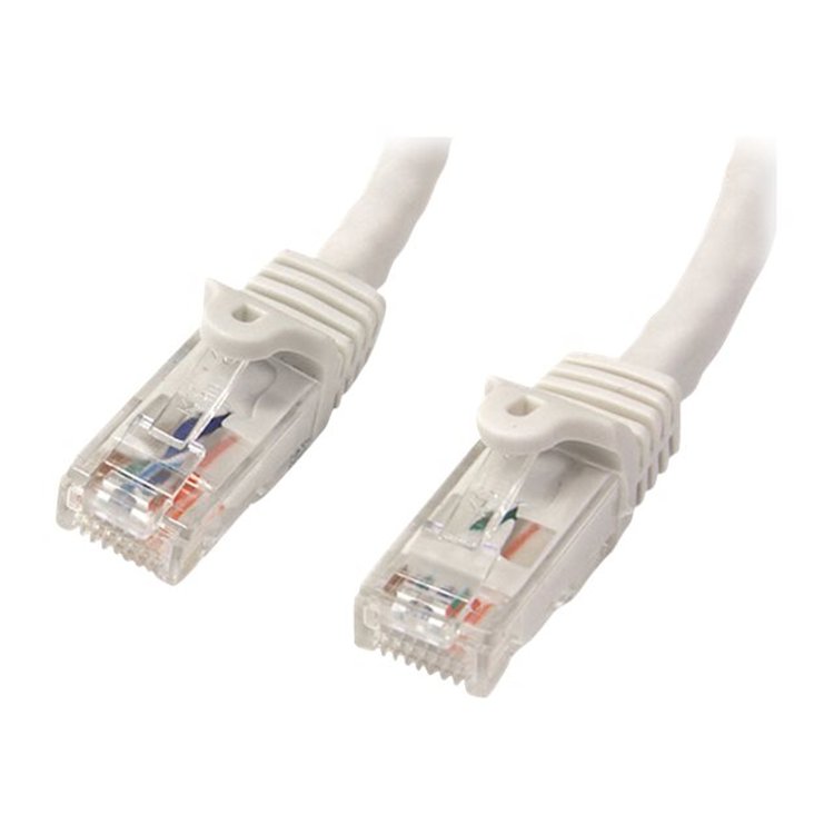 75 ft White Gigabit Snagless RJ45 UTP Ca