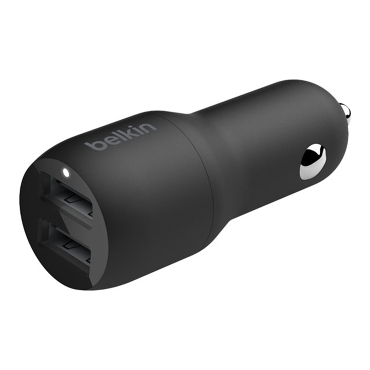 BELKIN Dual USB-A CarCh h1M PVC A-C 24W BELKIN Dual USB-A CarCh h1M PVC A-C 24W