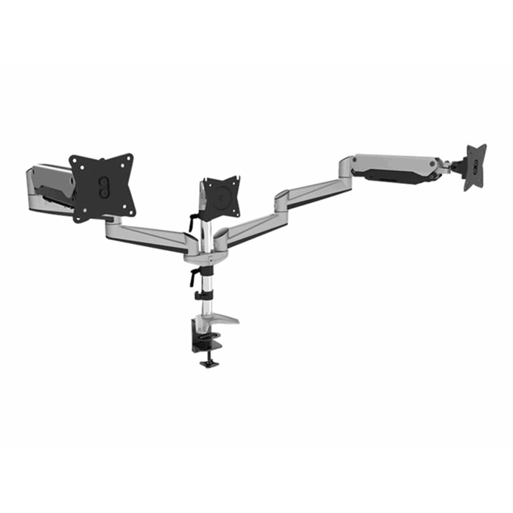 Triple Monitor Gas Spring Mount 15-27in Triple Monitor Gas Spring Mount 15-27in