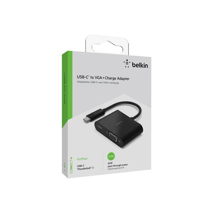 USB-C to HDMI+Charge Adapter BLK 60W