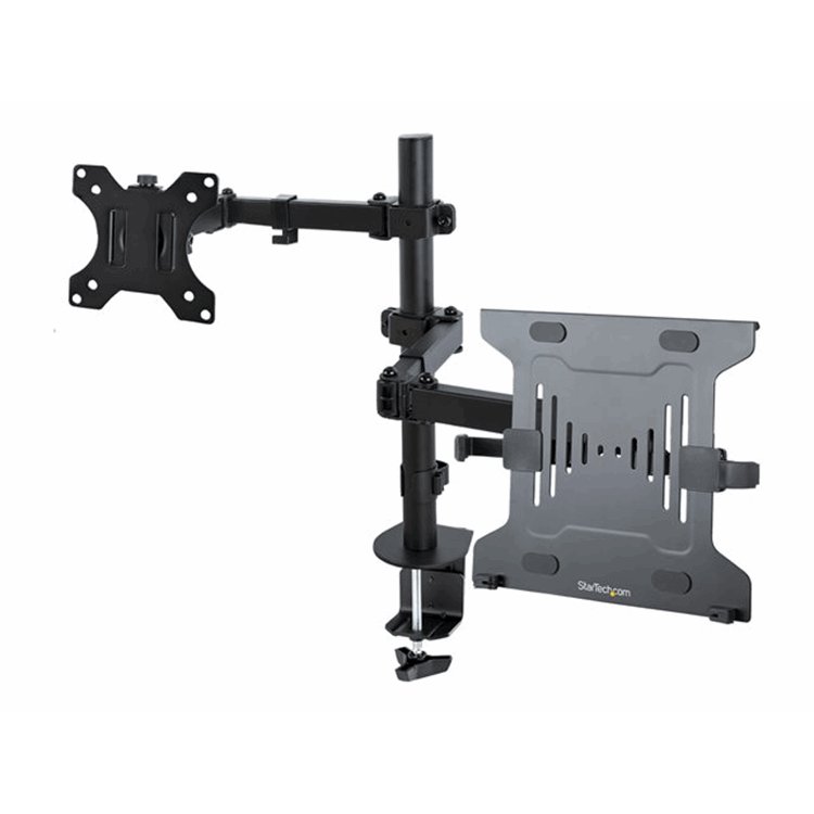 Monitor Arm with Laptop Tray Adjustable Monitor Arm with Laptop Tray Adjustable