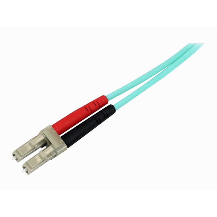 1m Aqua MM 50/125 OM4 Fiber Optic Cable