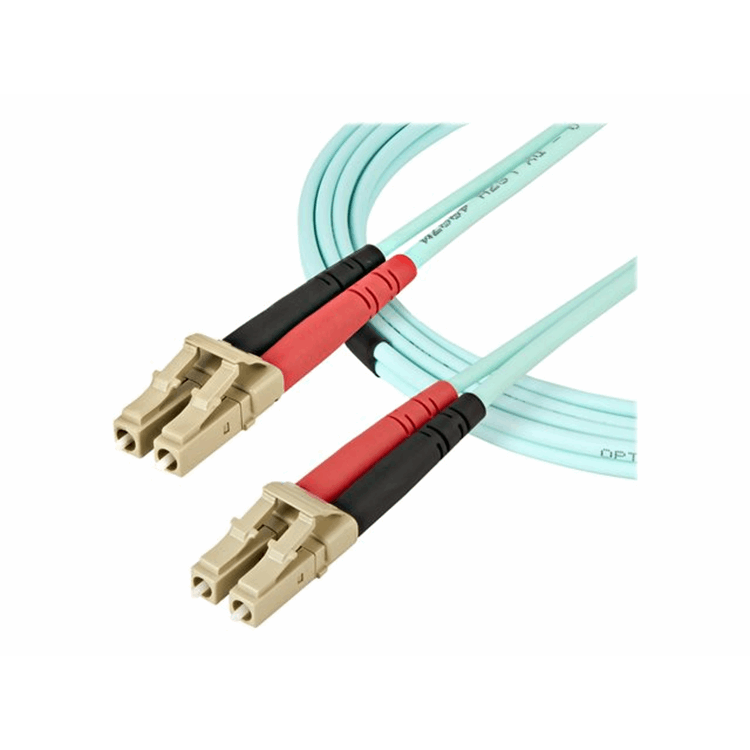 1m Aqua MM 50/125 OM4 Fiber Optic Cable