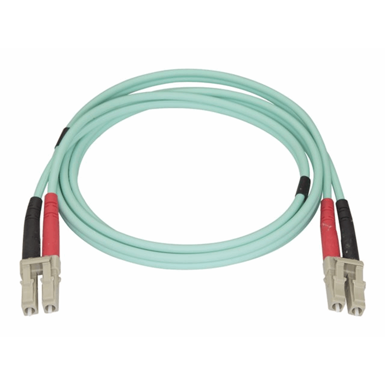 1m Aqua MM 50/125 OM4 Fiber Optic Cable