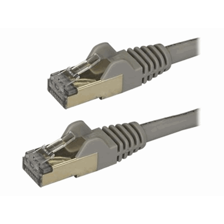 1m Gray Cat6a Ethernet Cable - STP