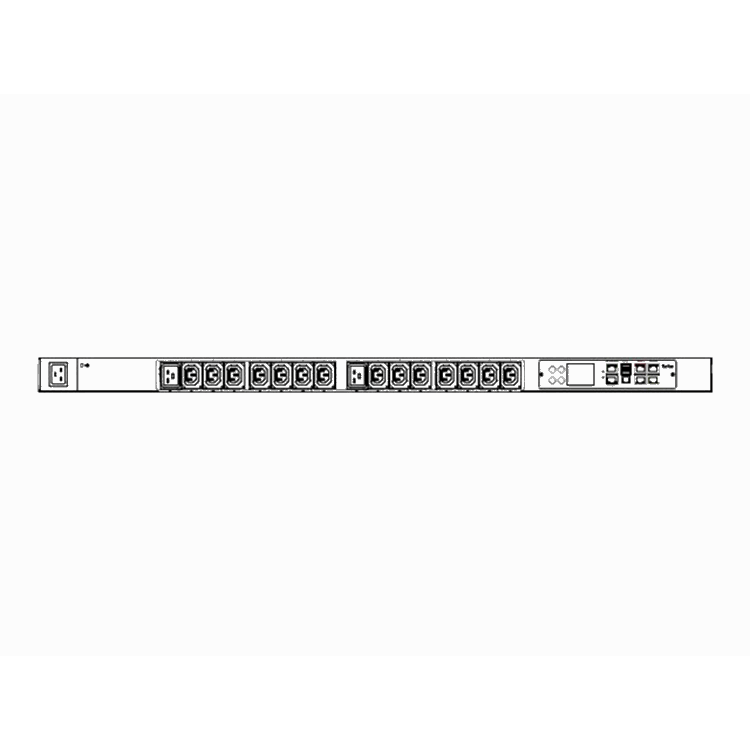 1PH 230V 16A (16A rated) 16 outlets