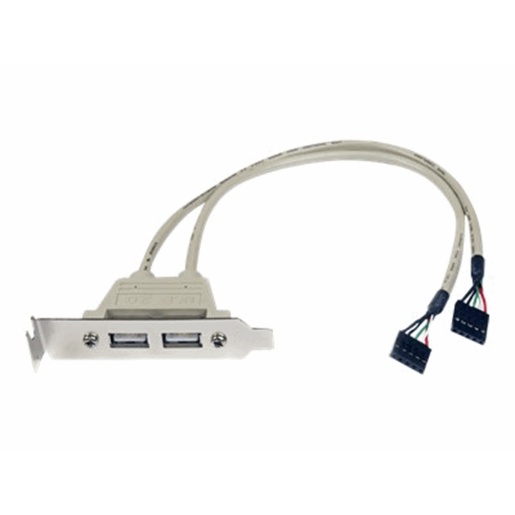 2 PORT USB A FEMALE LOW PROFILE