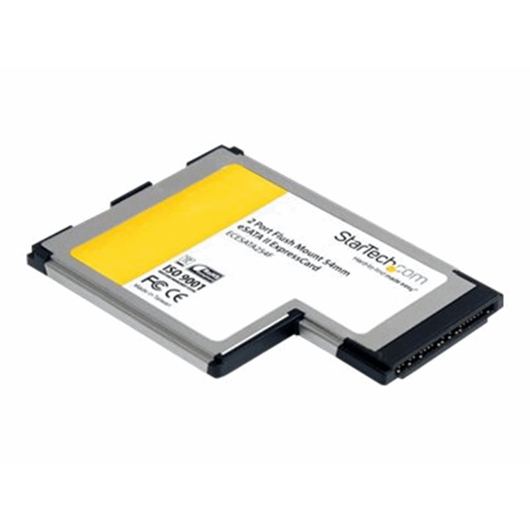 2 PORT FLUSH MOUNT EXPRESSCARD MM ESATA