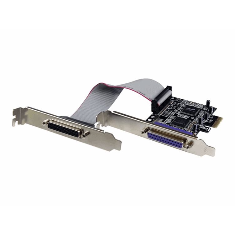 2 Port PCI Express PCIe Parallel Adapter