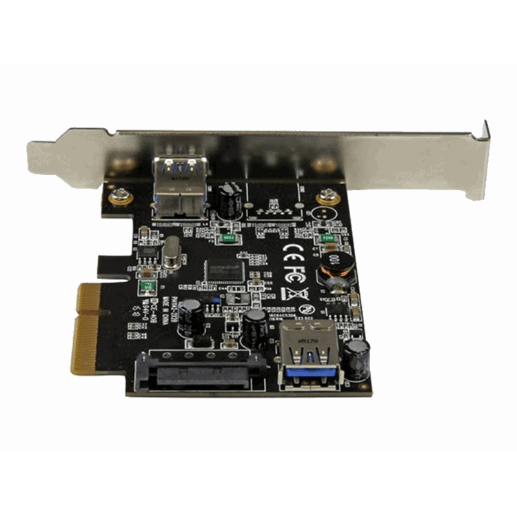 2 Port USB 3.1 10Gbps Card 1x Ext 1x Int