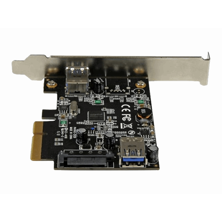 2 Port USB 3.1 10Gbps Card 1x Ext 1x Int