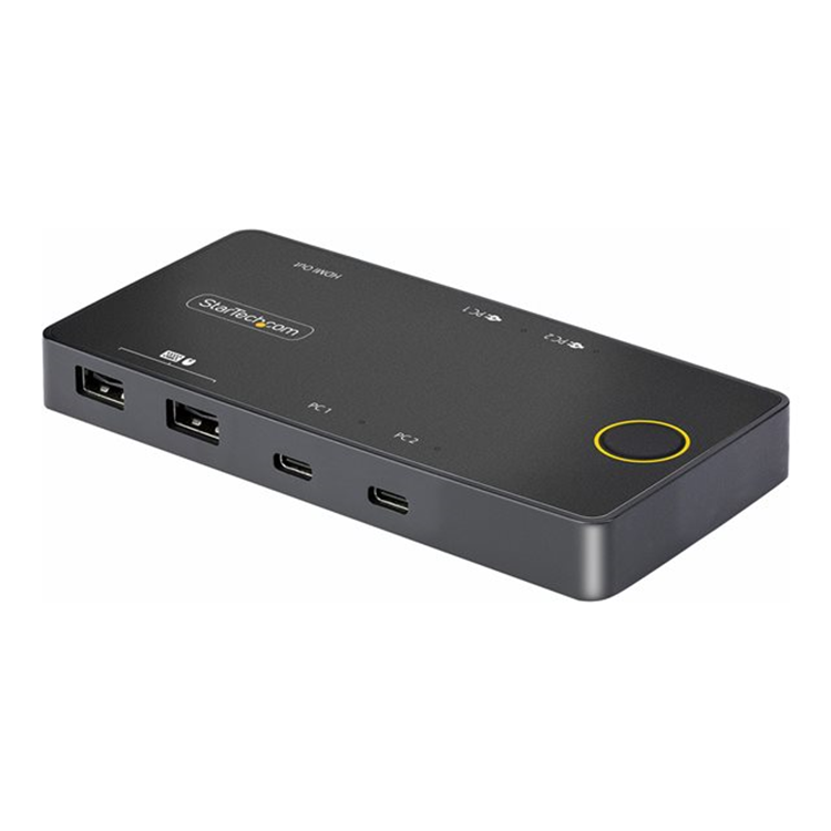 2-Port USB-C KVM Switch PD Pass-through