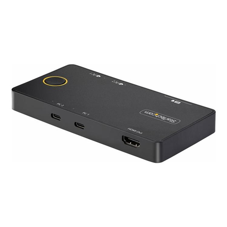 2-Port USB-C KVM Switch PD Pass-through