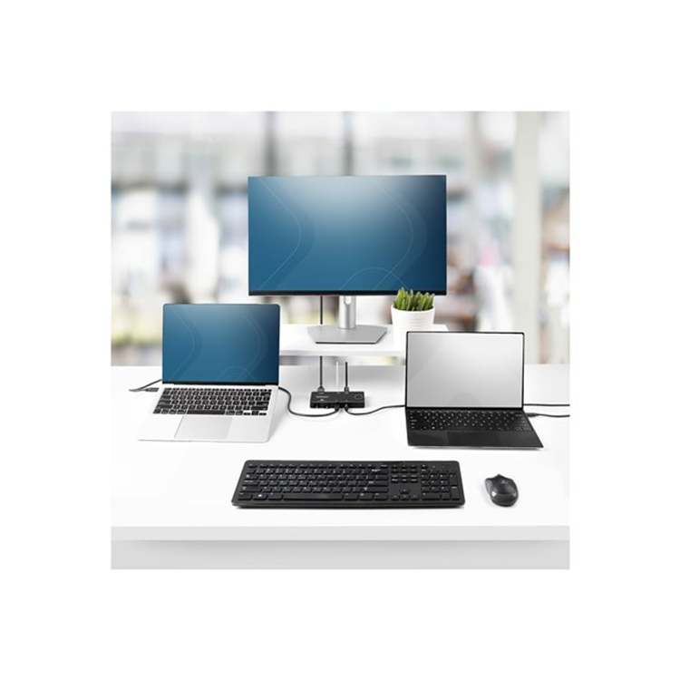 2-Port USB-C KVM Switch PD Pass-through