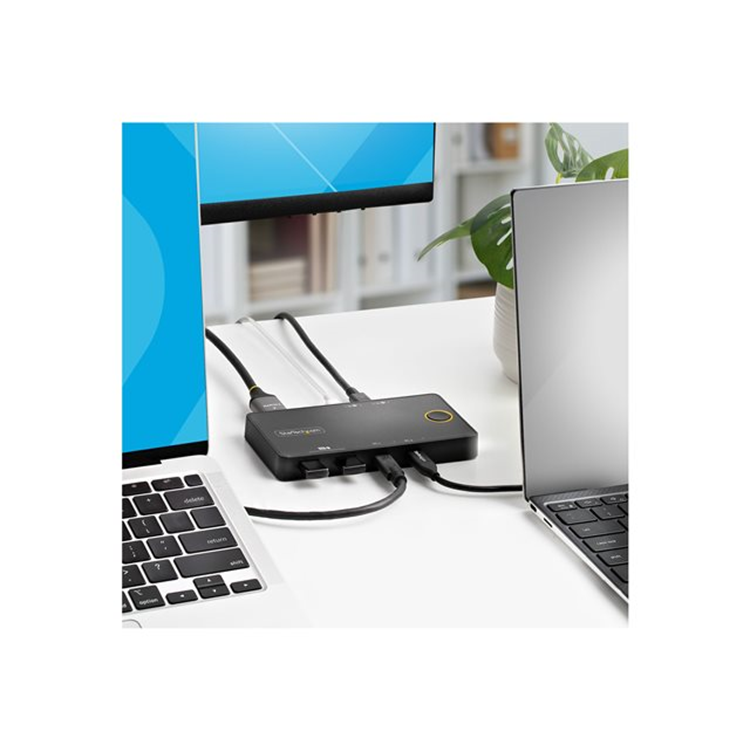 2-Port USB-C KVM Switch PD Pass-through