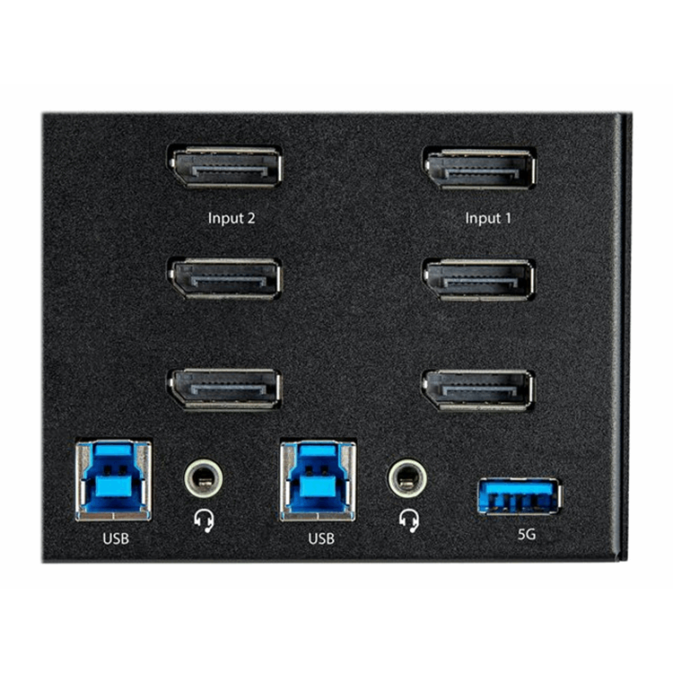 2 Pt DP KVM Switch 4K 60Hz Ultra HD