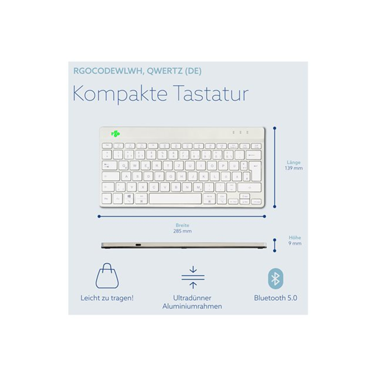 R-Go Compact Break keyboard QWERTZ (DE)