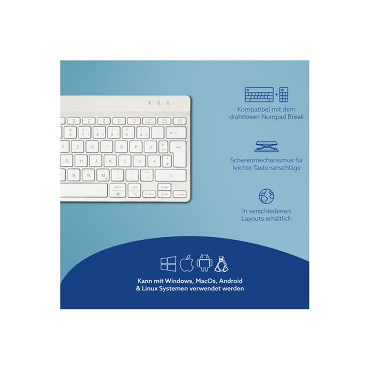 R-Go Compact Break keyboard QWERTZ (DE) R-Go Compact Break keyboard QWERTZ (DE)