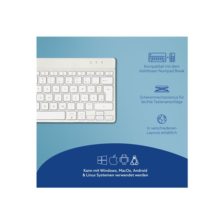 R-Go Compact Break keyboard QWERTZ (DE)